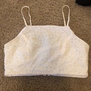 Cute white crop top
